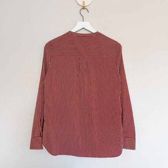 CAbi 5335 Franklin Red Striped Popover Blouse Small - Picture 4 of 5